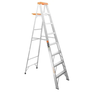 ESCALERA DE TIJERA TIPO II 7 PELDAÑOS Y BANDEJA