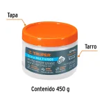 GRASA LUBRICANTE MULTIUSOS DE LITIO DE 450 GR PACK X 3 PIEZAS