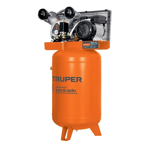 2_TRUPER_V120LT_102131.webp COMPRESOR VERTICAL DE AIRE DE FAJA 4HP 240LT - Imagen 1