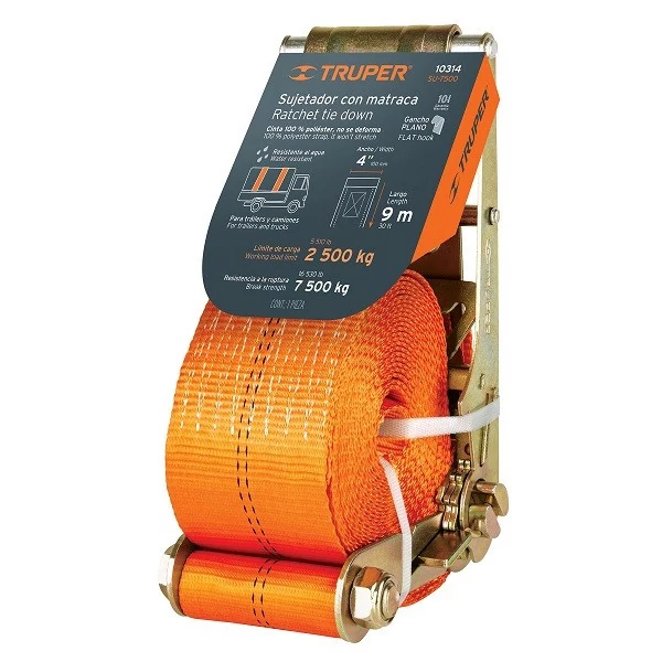 TRUPER__10314.webp SUJETADOR CON RATCHET CARGA MAXIMA 7500 KG - Imagen 1