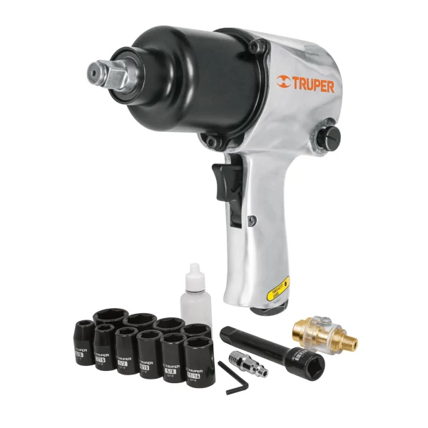 TRUPER__18281.webp KIT DE LLAVE DE IMPACTO 1/2" IND. CON ESTUCHE PLASTICO - Imagen 1